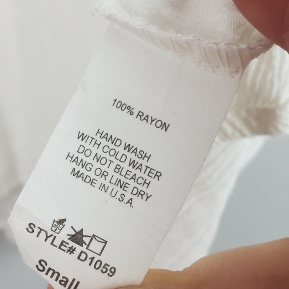 Jodifl White Long Sleeve Top Small - Picture 5 of 6